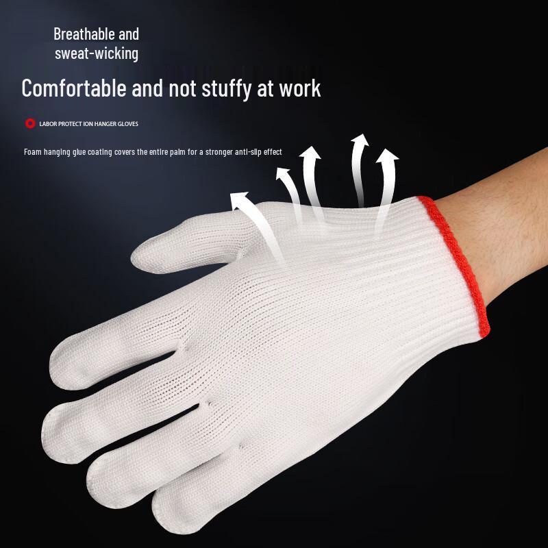 HuaHao 10-Gauge Nylon Heavy-Duty Work Gloves
