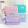 Pencil Bag for School Students with Large Capacity Multi-functional Pen Case Macaron Color Matching Cute Pencil Case