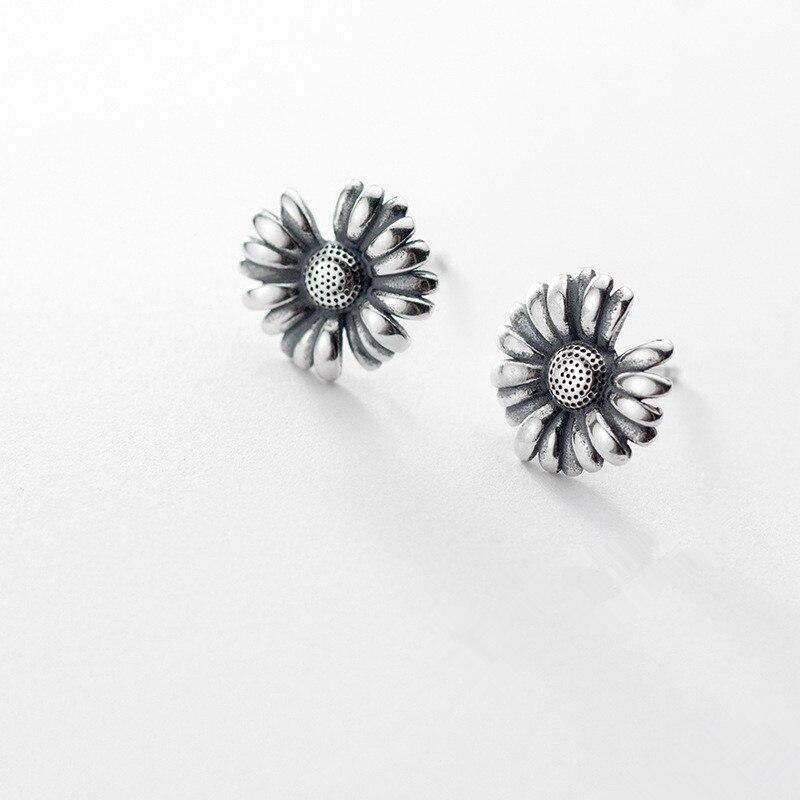 Fashion Vintage Daisy Flower Stud Earring for Women Wedding Jewelry Pendientes Mujer EH678