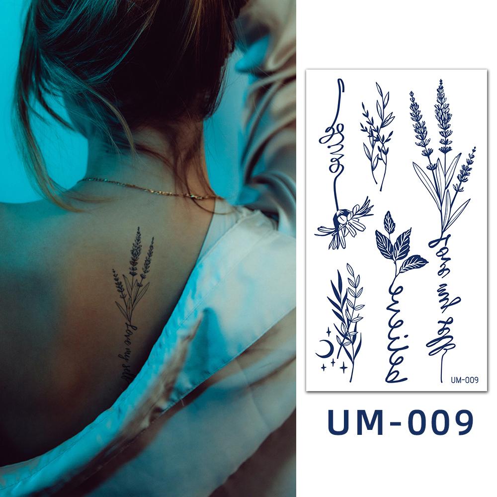 1 Sheets Waterproof Semi Permanent Long Lasting Fake Tattoos Women's Arm Fake Tattoos Herbal