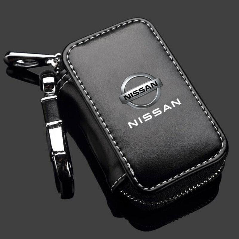 CHLFZY1 Leather Car Key Case Key Full Cover for Nissan X-Trail Qashqai Juke Leaf Micra NOTE Patrol Pulsar NISMO car Accessories