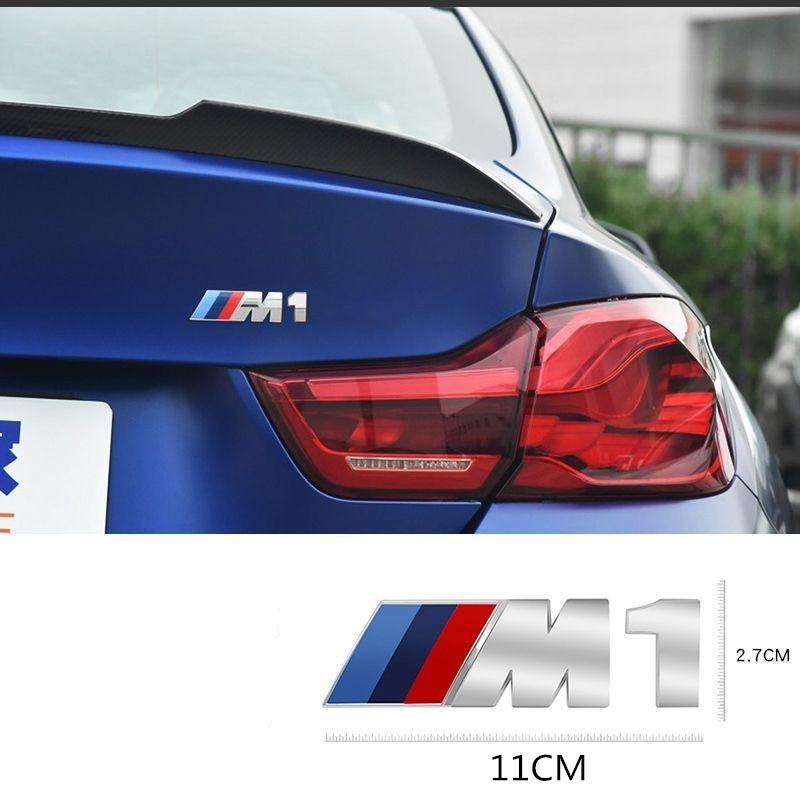 BBKI7 3D Emblem Car Fender Side Rear Trunk Badge M Logo Sticker Number Decal For BMW M1 M2 M3 M4 M5 M6 M7 Performance Auto Accessories