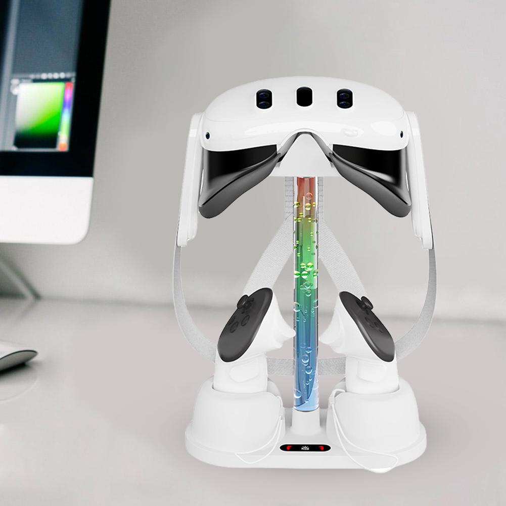 Desktop VR Stand Controller Charger Non-slip VR Glasses Storage Stand VR Headset Controller Stand for Oculus/Meta Quest 3