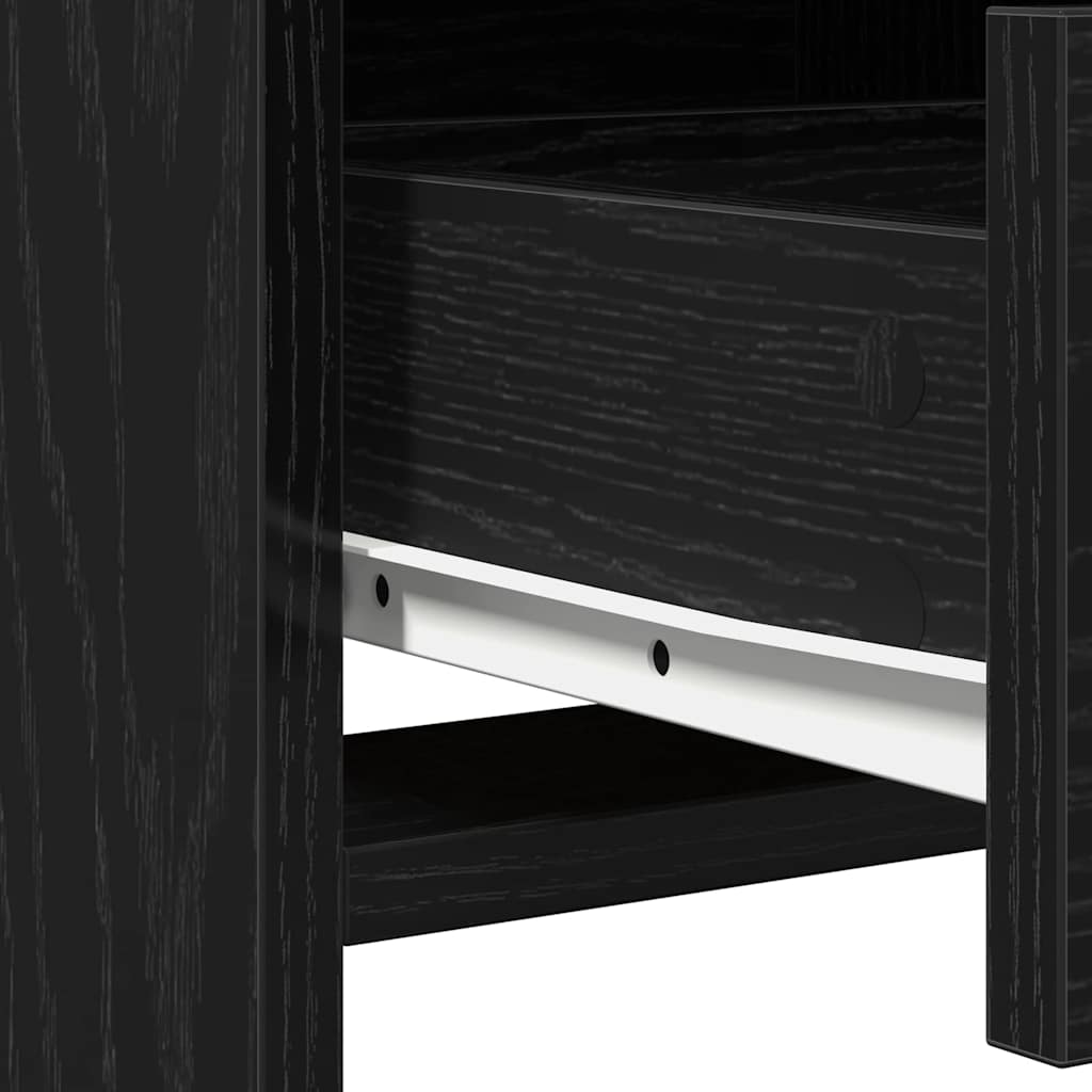 Makeup Table 2 pcs Black 50 x 41 x 135 cm Engineered Wood