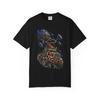 Asteroid Wrecker Cosmic Racing T-Shirt Black Front Print Comfort Colors 1717