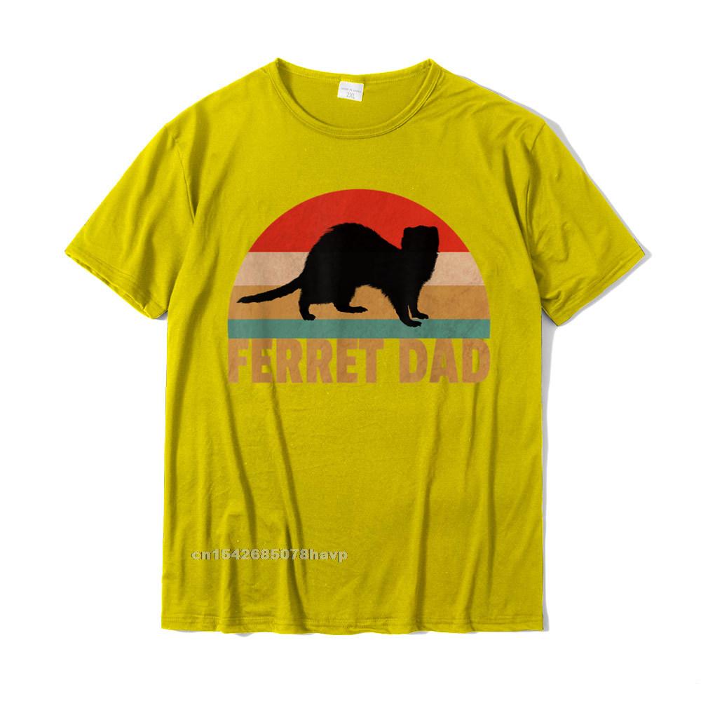Funny Ferret Retro Pet Ferret Dad Vintage Gift TShirt Geek Tshirts For Unisex Cotton T Shirt Casual Wholesale