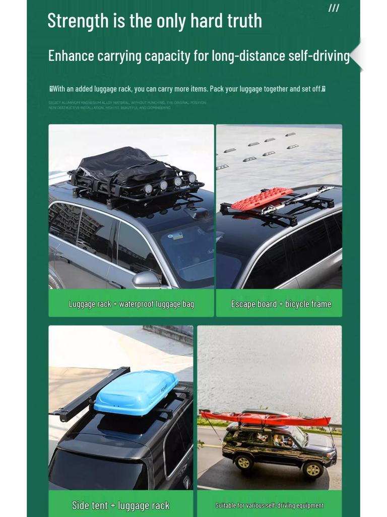 Compatible Roof Rack Crossbars Extension for Ideal L9/L8/L7 Models - Travel Suitcase Modification Accessories