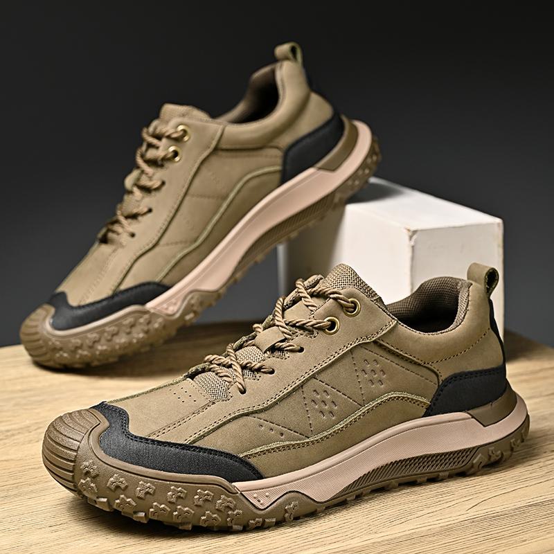 Модная мужская обувь для хайкинга из натуральной кожи, противоскользящие мужские кроссовки для улицы, обувь для альпинизма, роскошного качества, мужская трекинговая обувь, кроссовки для хайкинга