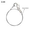 Adjustable Picture Hanging Wire Steel Rope Multi Purpose Photo Frame Mirror Exhibition Hanging Kit with Hook for Wall Decor 0.5M/1M/1.5M Available