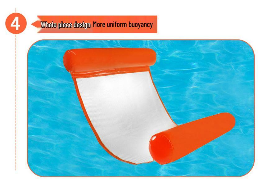 In-Stock Foldable Dual-Use Waterproof Inflatable Hammock & Floating Water Sofa with Pillow for Sunbathing and Easy Storage