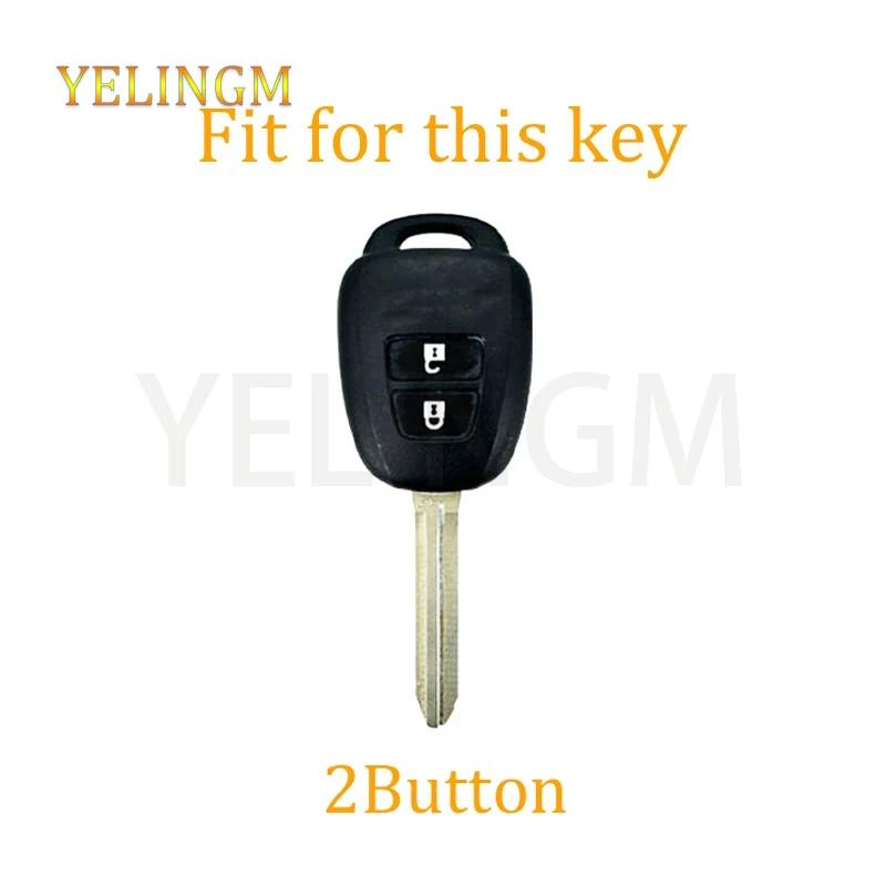 Для Toyota Corolla Fielder Vitz Rav4 Mk4 Rav 4 2 Кнопки Мягкий ТПУ Чехол для Ключа Автомобиля Обложка Пульт Дистанционного Управления Держатель Брелок Защитник