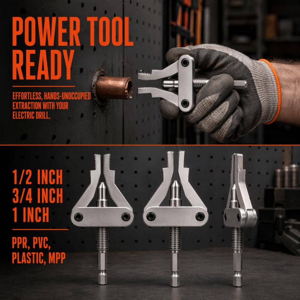 Hex Shank Pipe Extractor Tool 4 Points Broken Bolt Remover Broken Thread Puller Electric Drill Use