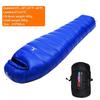Outdoor Camping White Duck Down Sleeping Bag Ultralight Winter Autumn Adult Sleeping Bag Suitable For Travel, Hiking, Camping