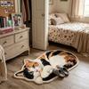 Special-shaped Cat Floor Mat Absorbent Animal Door Mat Cute Cat Shaped Rug  Bedroom Decor