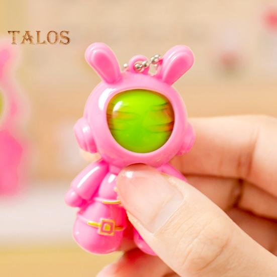 6/30 шт. Кролик-астронавт, игрушка для угадывания пальцем, пресс-игра «Камень, ножницы, бумага», мультяшный брелок с цепочкой из бусин, подарок для детей и взрослых, сувениры на вечеринку