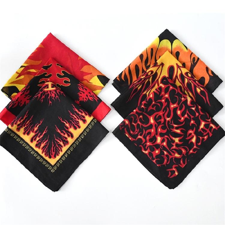 12 шт. Повязка на голову для бега и танцев, Хип-хоп, Шарф для волос, Красивый узор, Квадратный декоративный шарф, Аксессуары для костюма