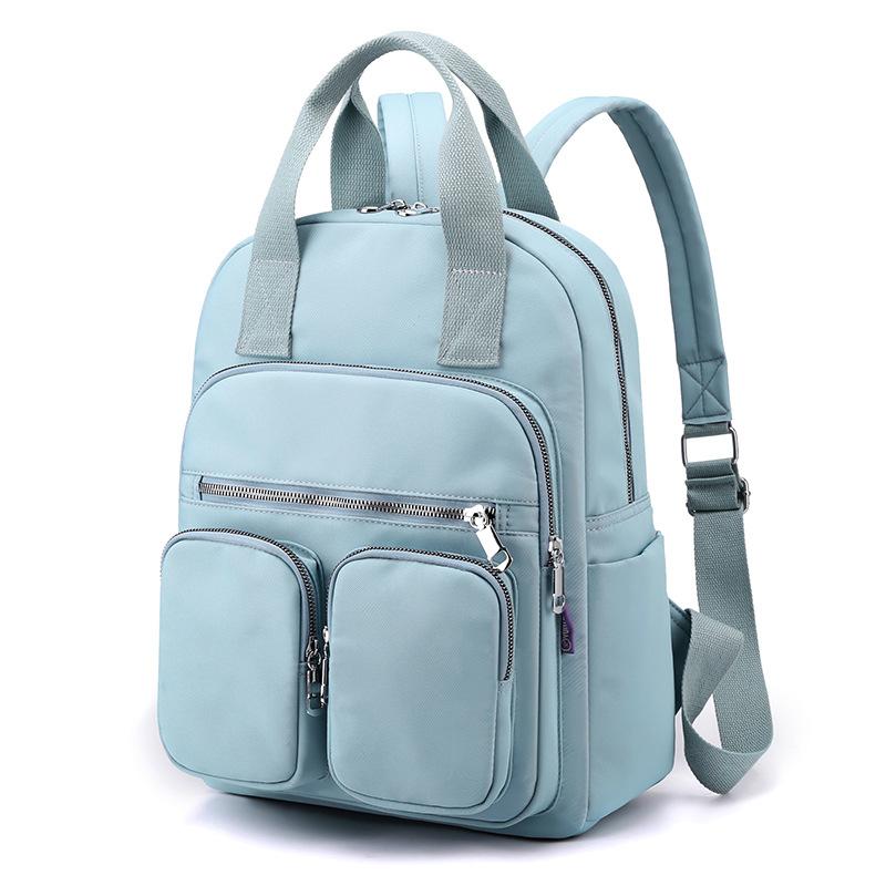 Fashionable Soft Leather Large-capacity Travel Backpack Dual-purpose Single-shoulder Schoolbag