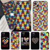Чехол-головоломка с поддержкой аутизма для iPhone 13 14 Pro Max 11 12 Mini 6S 7 8 Plus SE 2020 2022 X XR XS MAX, чехол