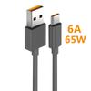 66W 65W 6A Super Dart Зарядный кабель Быстрый USB Type C Шнур для зарядки данных для Xiaomi Poco M3 X3 NFC F2 Mi 11 9 OnePlus Samsung Huawei OPPO
