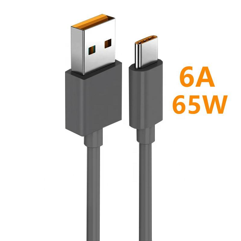 66W 65W 6A Super Dart Зарядный кабель Быстрый USB Type C Шнур для зарядки данных для Xiaomi Poco M3 X3 NFC F2 Mi 11 9 OnePlus Samsung Huawei OPPO