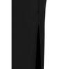 Black Smart Crepe Slit Detailed Maxi High Waist Stretchy Knitted Skirt Twoss23et00351