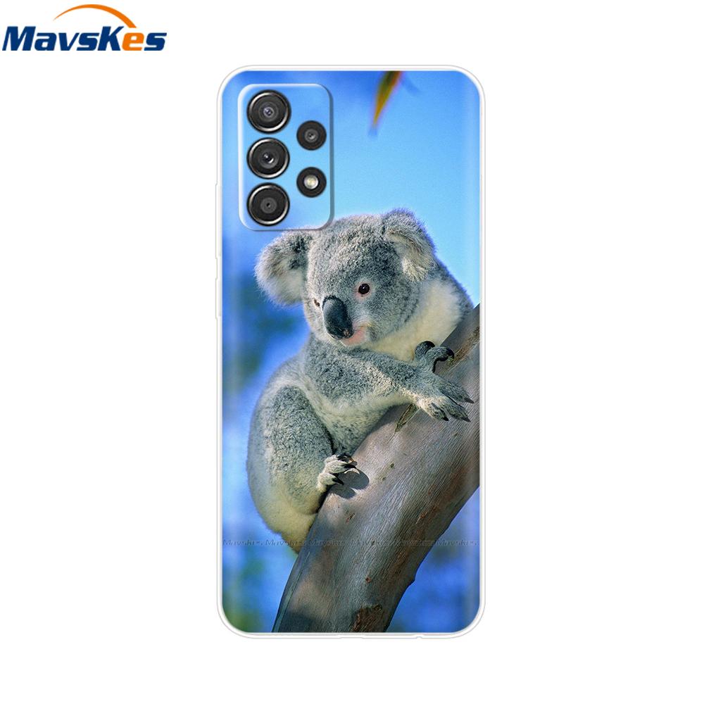 Чехол для Samsung A52S 5G Милый Чехол-Крышка с Рисунком Мышки и Цветка Прозрачный Силиконовый Чехол для Телефона Для Samsung Galaxy A52 A 52 52S 5G Мягкие Чехлы