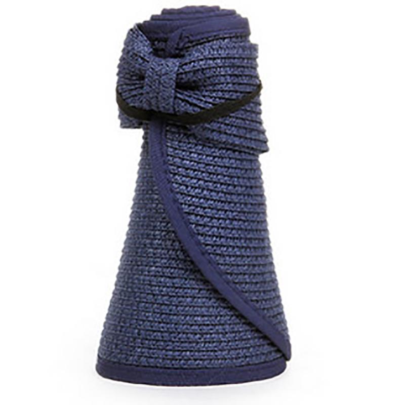 New Women Summer Visors Hat Foldable Sun Hat Wide Large Brim Beach Hats Straw Hat Chapeau Femme Beach UV Protection Caps