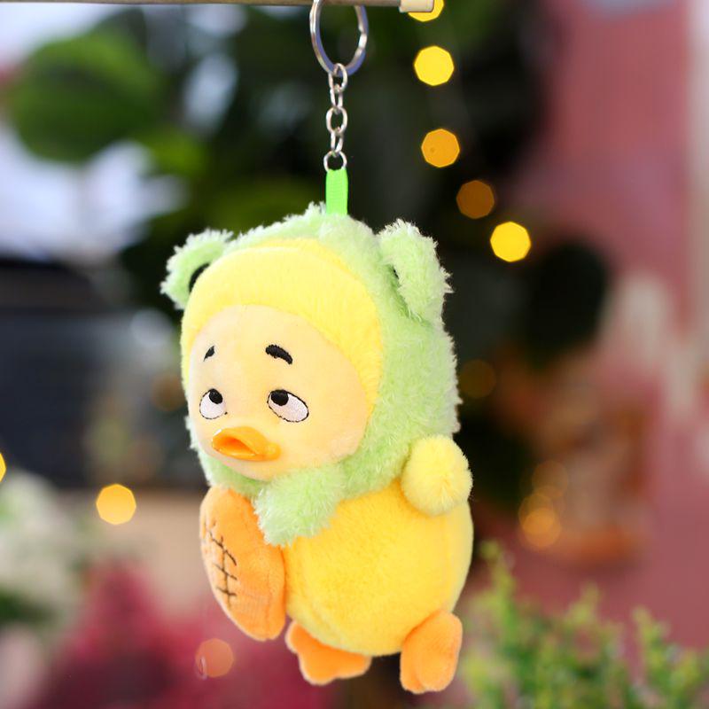 Creative Cartoon Annoyed Duck Plush Toy Pendant - Little Duck Bag Charm