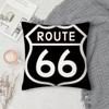 Модная Наволочка Us Route 66 Квадратная Двусторонняя Печать Чехол на Подушку для Дивана Наволочка Спальня Прикроватная