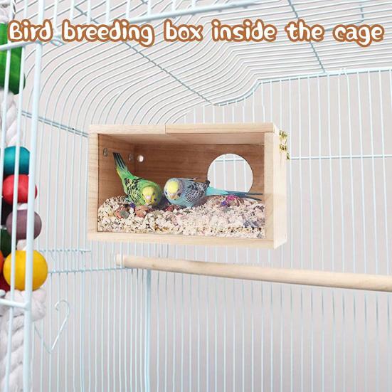 1 Set Bird Breeding Box Transparent Smooth Edges Outdoor Bird Parrot Parakeet Cockatiel House Garden Supply