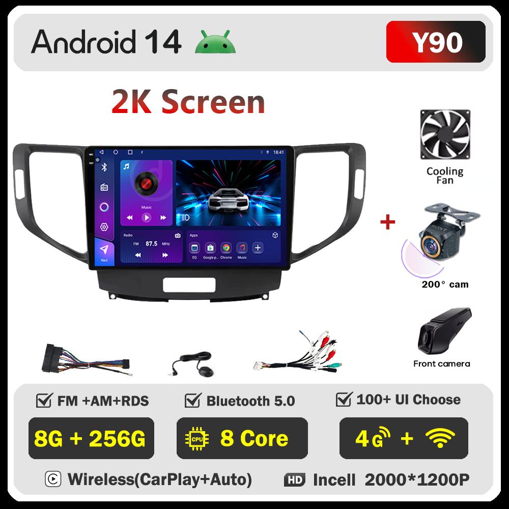 Для Honda Spirior Accord 8 Acura TSX 2008 2009 2010 2011 2012 Carplay Android auto Радио Интеллектуальная система GPS Навигация Wifi