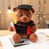 New Graduation Season Animal Plush Doll Wear Bachelor Coat Graduation Certificate Bear Capybara Plush Toy for Students Gift