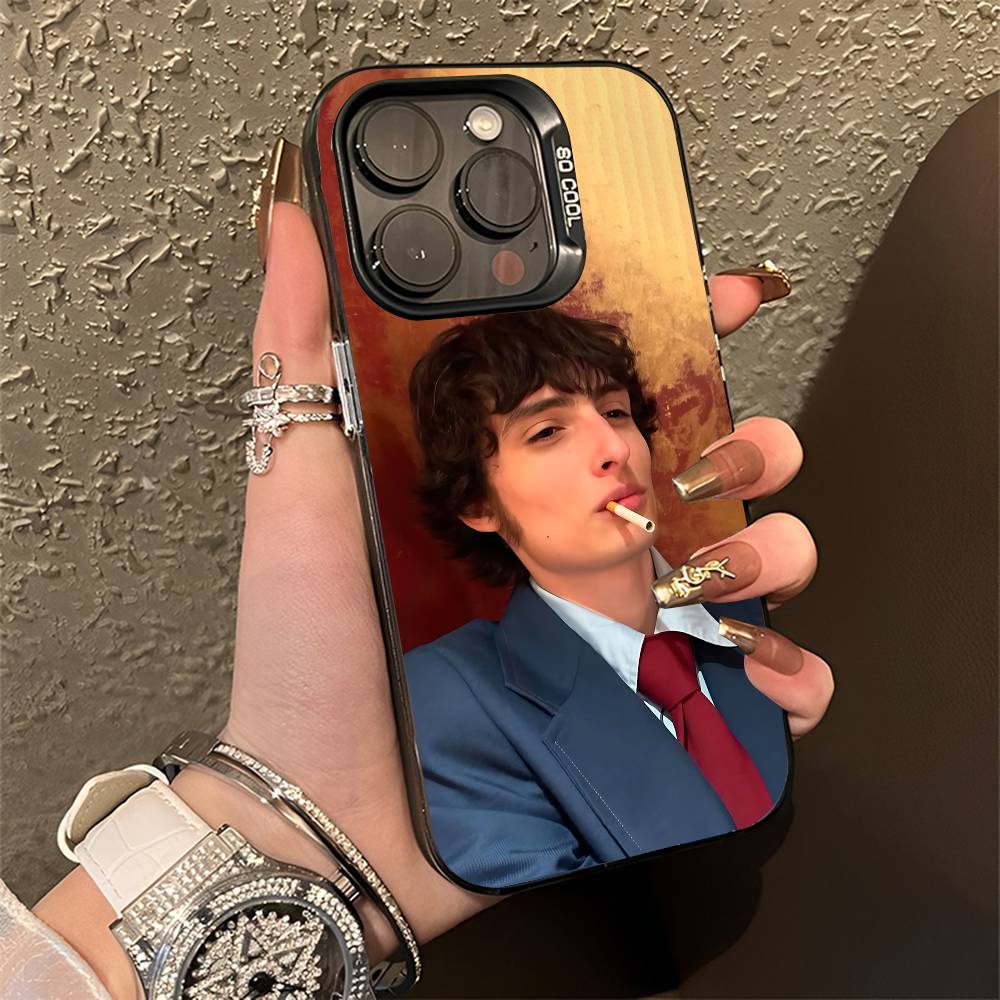 F-Finn W-Wolfhard Phone Case For iPhone 15,16,12,14,13,17,11,E,Pro,Max,Plus,Air,Mini Black TPU Cover