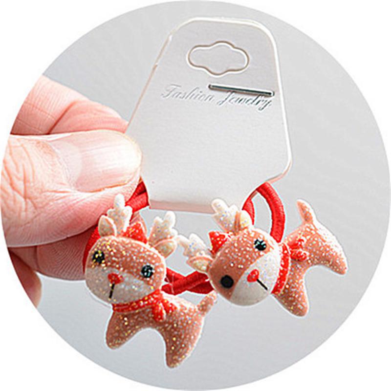 Мультяшный рождественский головной убор милый оленьи уши рога шпильки заколки Санта-Клаус снеговик повязка на голову веревка для волос детский головной убор