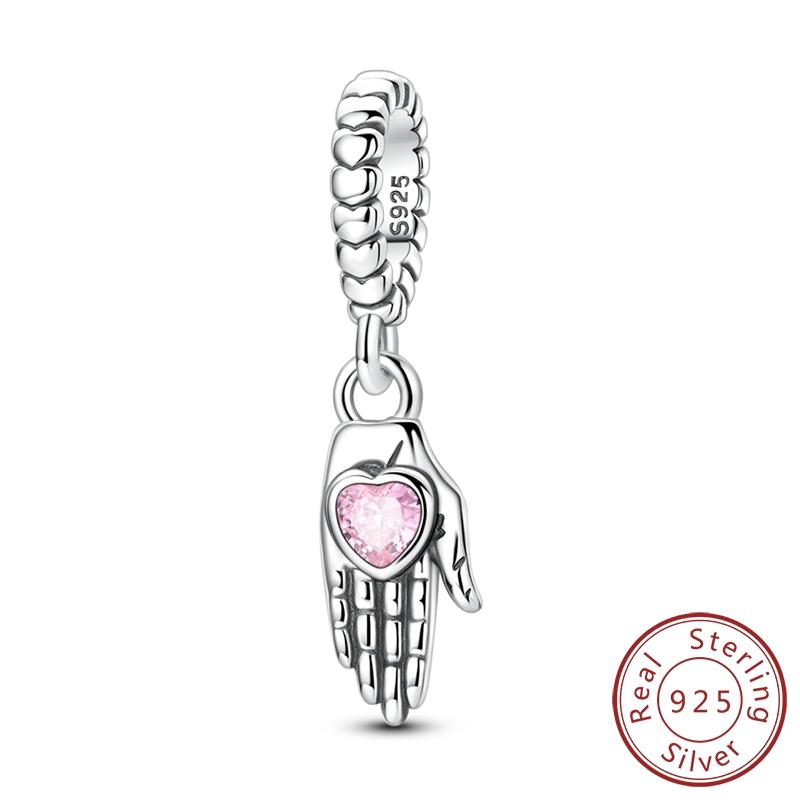 Шармы Медные Бусины Бабочка Цветок Яблоко Кошка Медведь Шарм Подходят для Оригинального Браслета Подвеска Женские Изысканные DIY Ювелирные Изделия Подарок