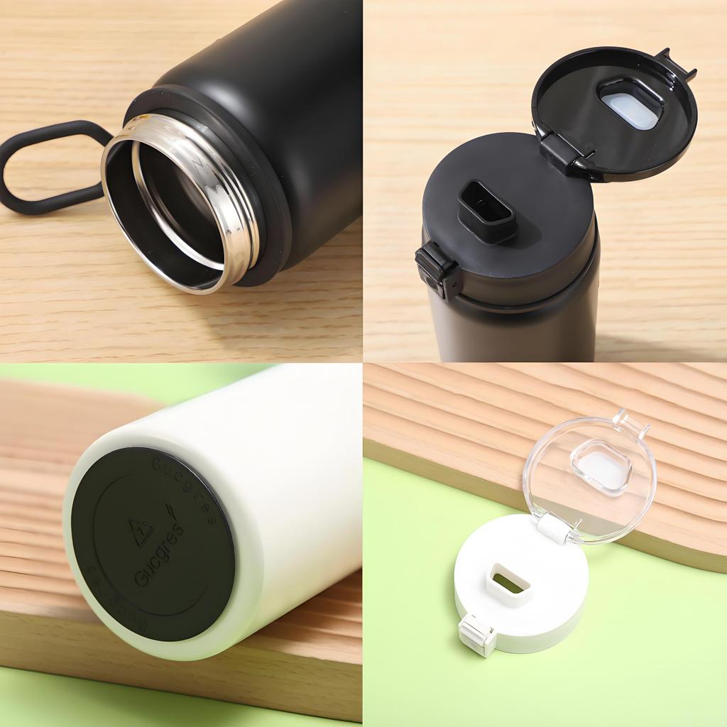 Rust-Resistant, High-Quality Stainless Steel MYEEDA 500ml Thermos Water Bottle, Stainless Steel Mug, Easy to Clean, Stylish, Sports, Lightweight,