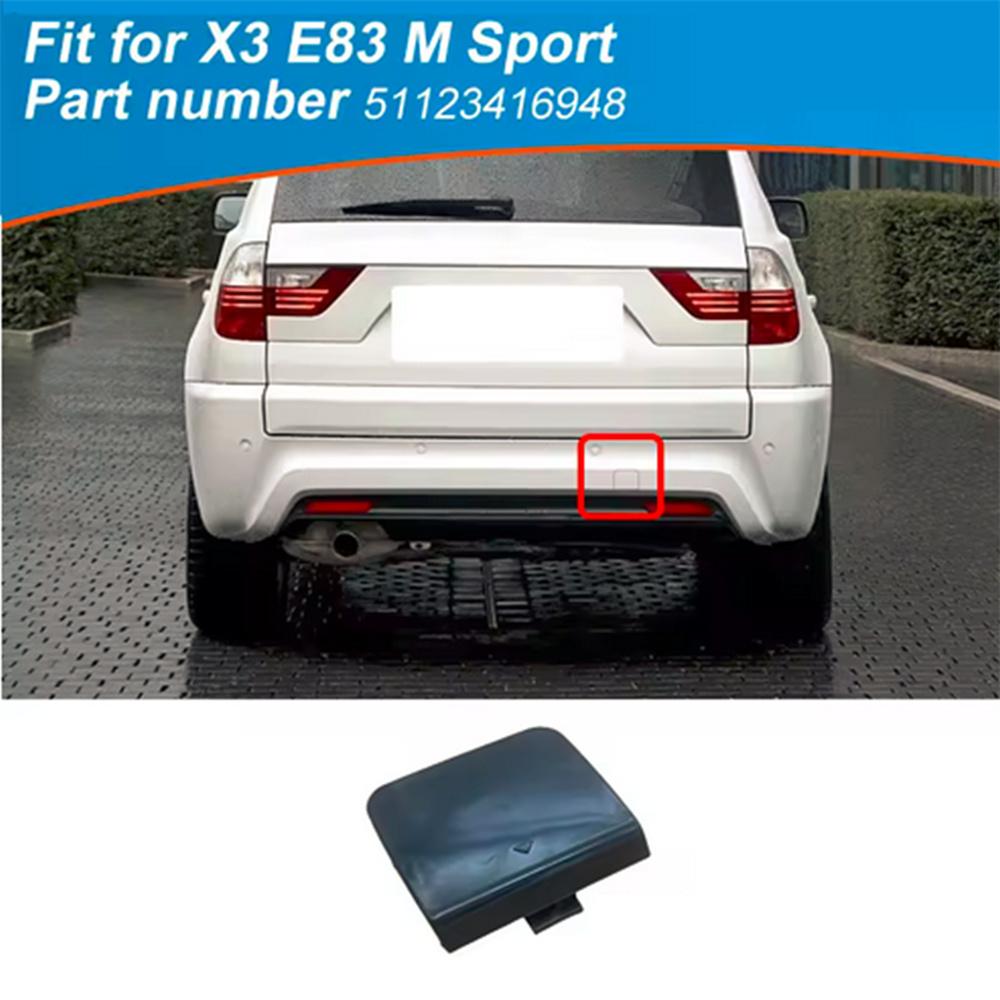Rear Bumper Tow Hook Cover Cap 51123416948 Fit For Bmw X3 E83 Lci M-Sport