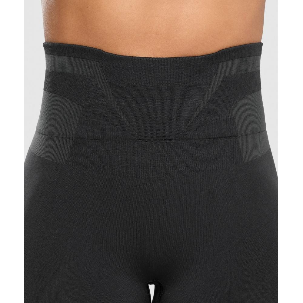 Gymshark Бесшовные леггинсы Glute Boost Black Asphalt Grey B8a7m Bccj