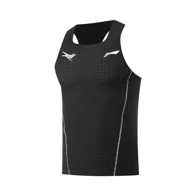 Li Ning Дракон Воробей Дышащий Быстросохнущий Спортивный Приталенный Для улицы Без рукавов Вязаный Гоночный Беговой Соревновательный Жилет Мужские топы AAYV123-39