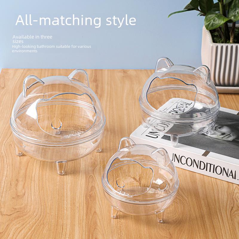 Новый хомяк золотой медведь анти-брызг прозрачный шиншилла ванная комната ванна песок