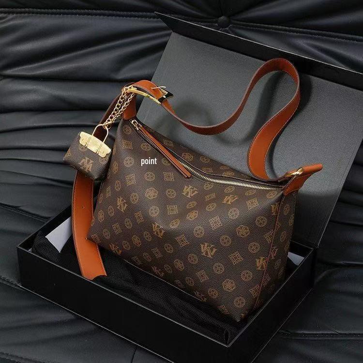 2025 Vintage Crescent Shoulder & Crossbody Bag - High-End Women's Fashion Handbag