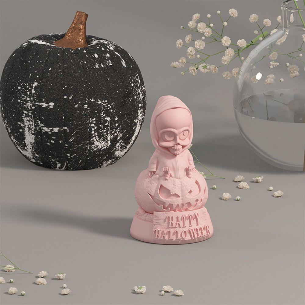 Durable Candle Mold Steric Halloween DIY Mold Silicone Mold for Candles Ghost Ornament Making