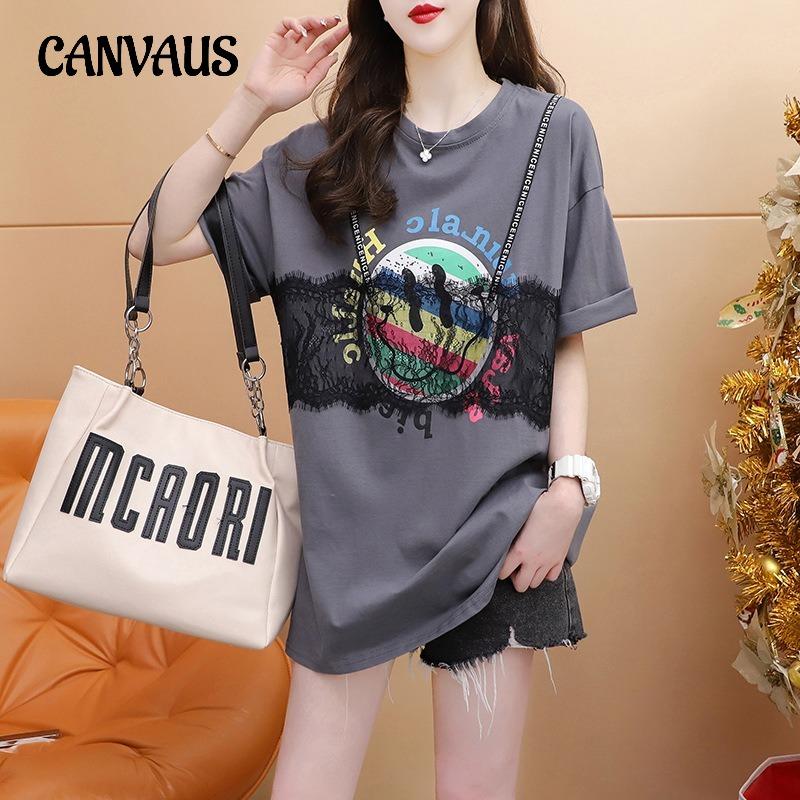 Женская футболка с короткими рукавами и ленивой кружевной строчкой, круглый вырез, женский летний свободный утягивающий топ