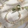 VINTAGEPINK milk green pearl bead bracelet
