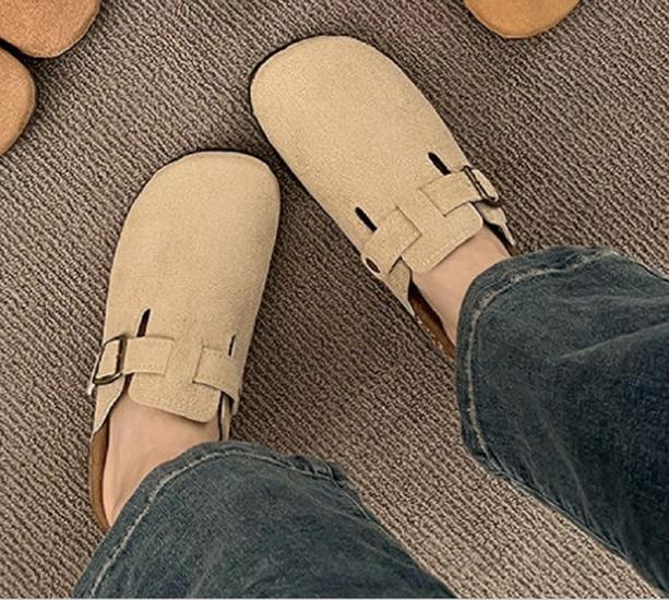 Женские повседневные шлепанцы Birkenstock 2025 года, плоские, без задника, нескользящие