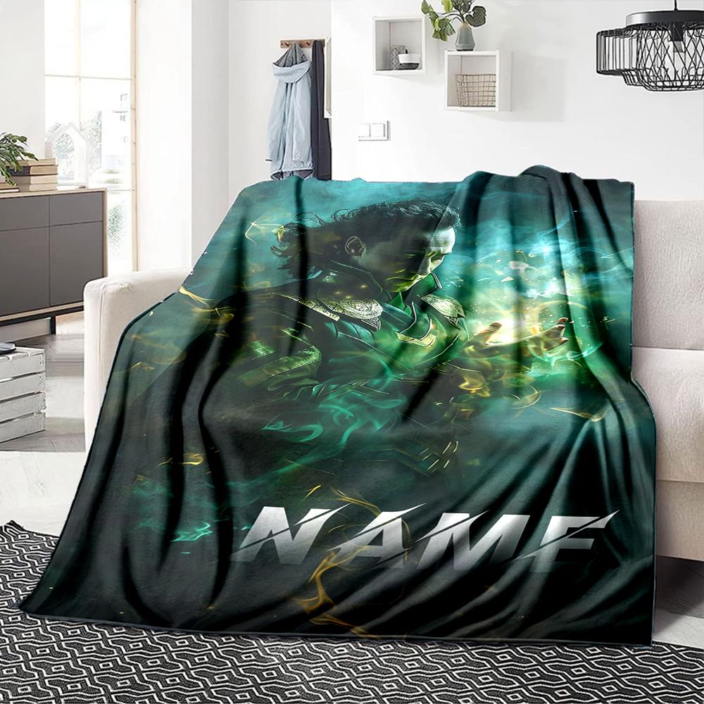 Custom Name "Powerful Magic Unleashed" blanket for Couch & Bed, Plush Cozy Fuzzy Blanket Super Soft & Warm Blankets for Fall and Winter. 0908210