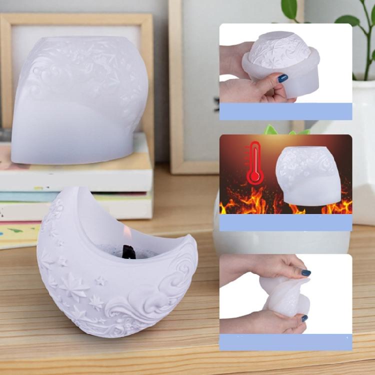 Художественная форма-горшок в виде луны для DIY-поделок из смолы, декоративных подносов и контейнеров для суккулентов