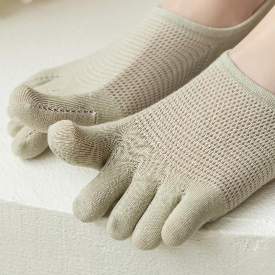 1 пара женских носков с низким носком, нескользящие, дышащие, впитывающие пот, хлопковые носки с мелким горлом, летние эластичные однотонные носки-невидимки