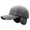 Hat Men In Winter The Elderly Thermal Plaid Baseball Cap Old Man Grandpa Day Ear Protector Old Man Cotton Hat
