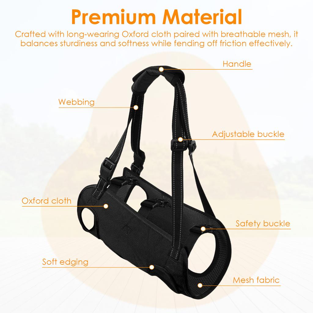 Dog Lift Harness Dog Body Support Harness for Injured Disabled Elderly Dog Carrying Recover Support Harness Pet Supplies